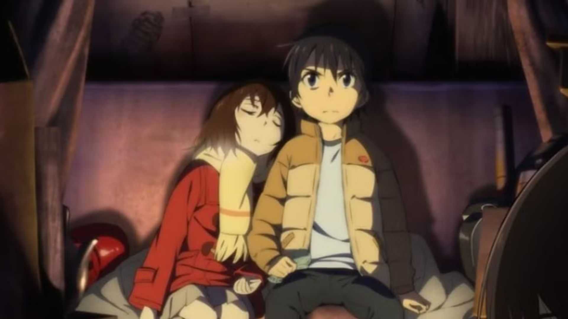 Satoru Fujinuma reste éveillé pour protéger Kayo Hinazuki dans Erased.