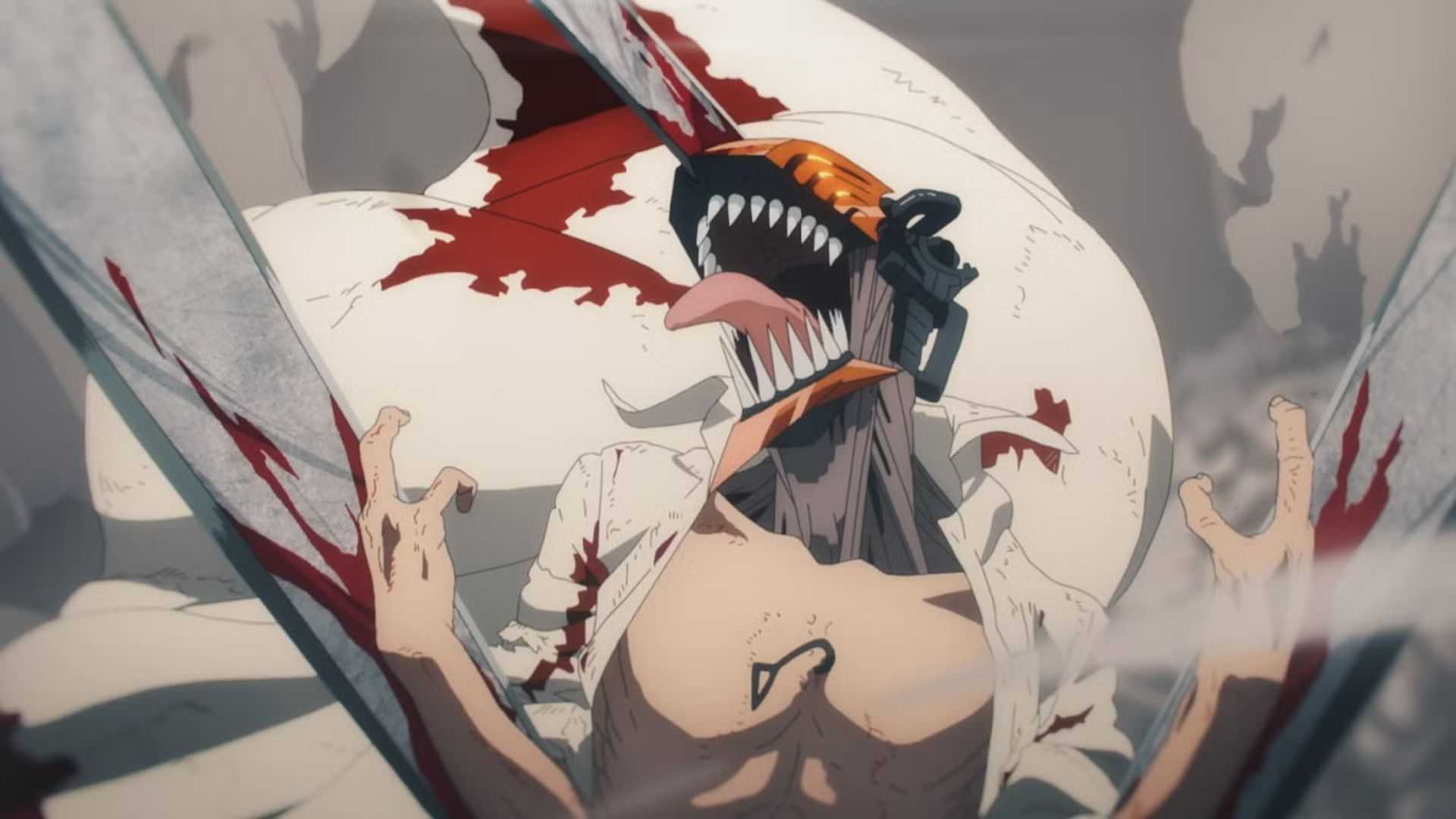 Denji in Chainsaw Man form in Chainsaw Man