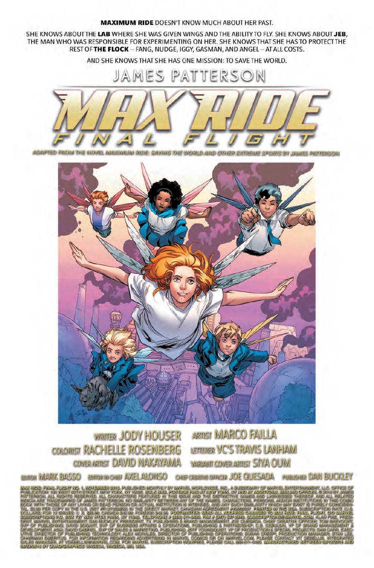 James Patterson's Max Ride: Final Flight #1