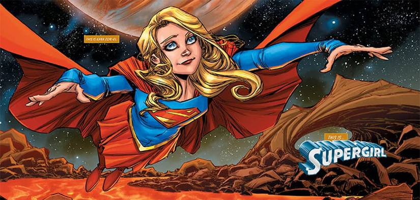 Supergirl, The Girl of Steel's banner