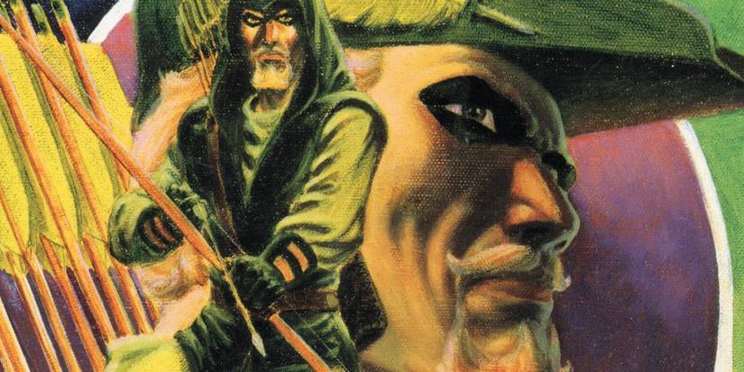Green Arrow Copper and Age Costumes on the cover of Green Arrow: The Longbow Hunters.