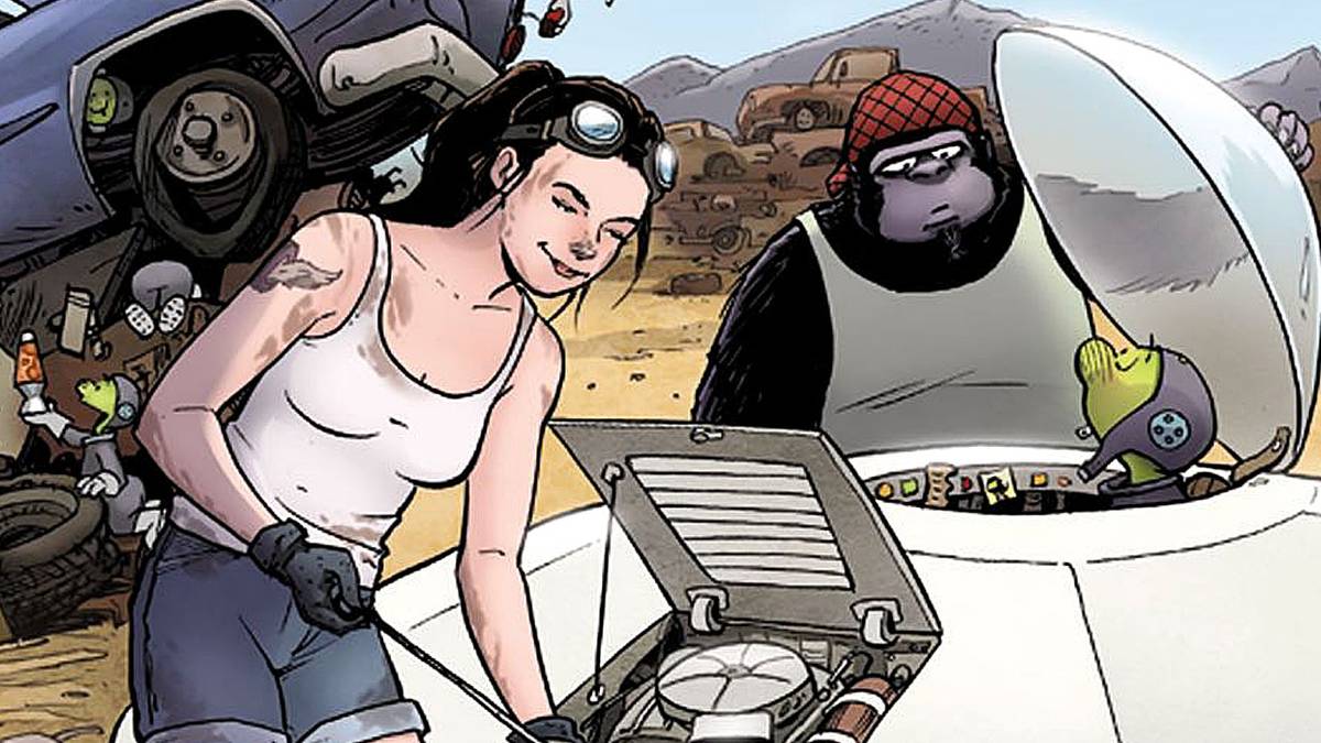 Gorillas! UFOs! Motorcycles! Terry Moore Talks Motor Girl