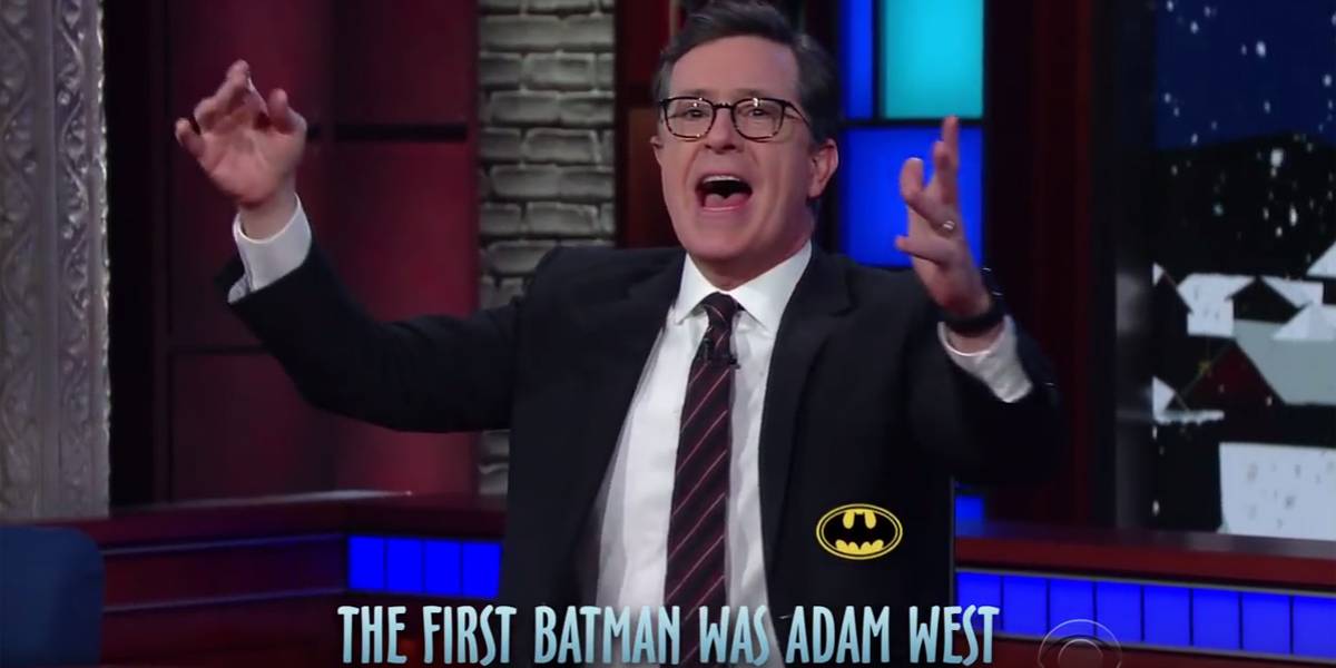 Sing Batman Christmas Carols Along With Stephen Colbert