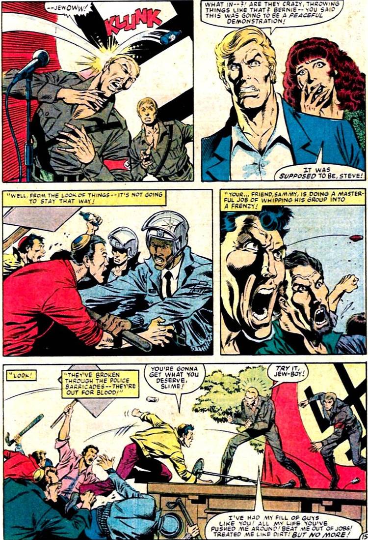 Captain America's Stance on Violence in Response to Hate Speech