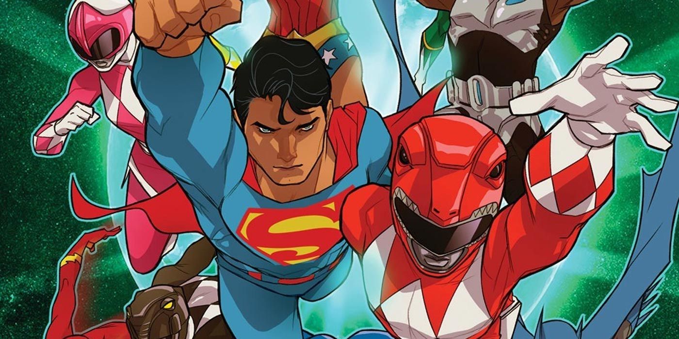 Jester Power Ranegers Two Worlds Morph into Action in Justice League/Power Rangers