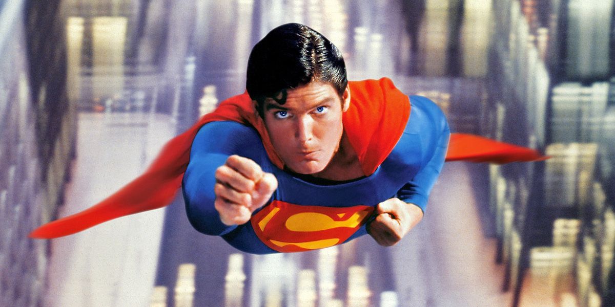 Christopher Reeve As Superman In Never Before Seen Set Photo