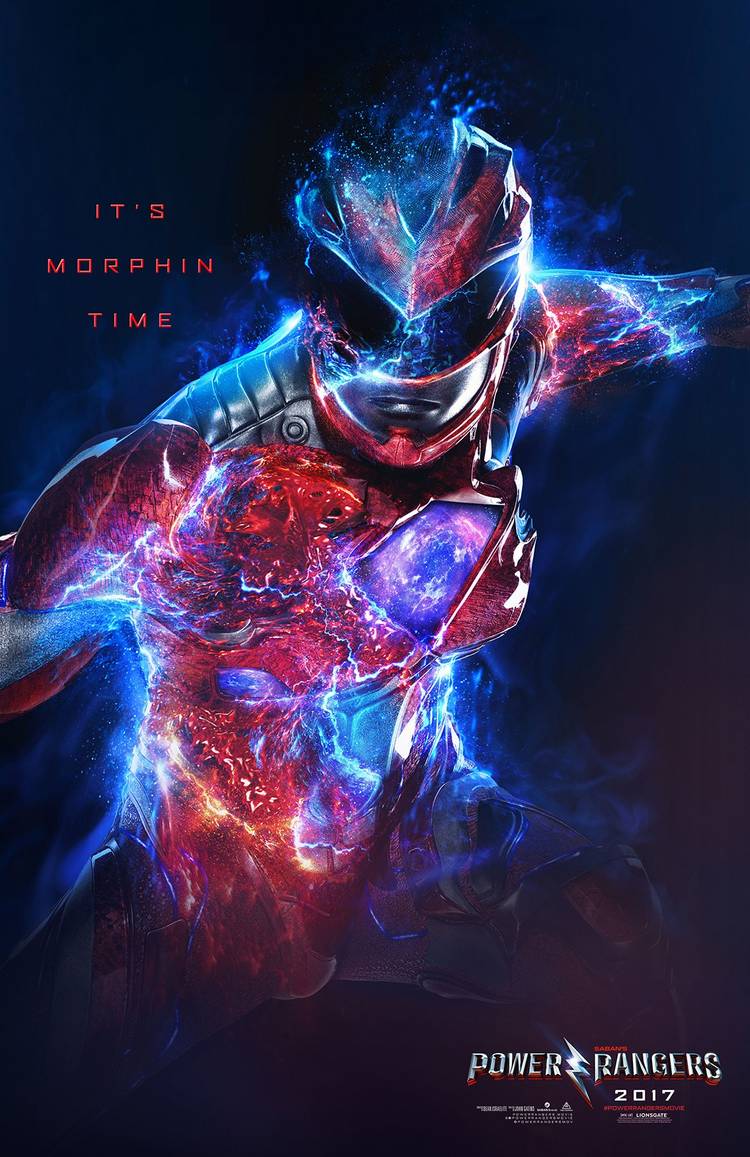 Power Rangers Character Posters Focus on the Team's Morphin