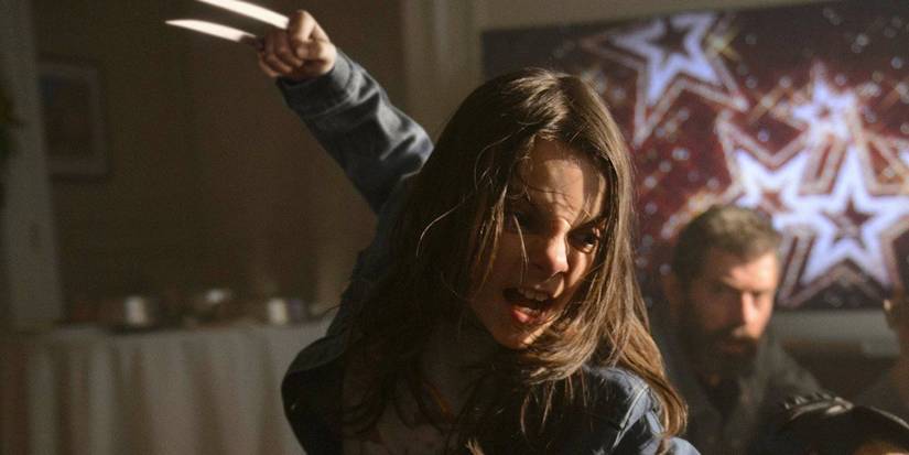 Laura/X-23 (Dafne Keen) fights in Logan