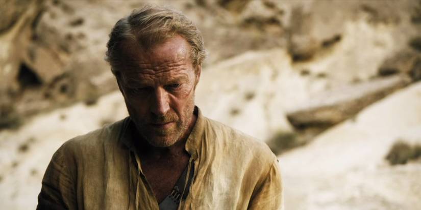 Jorah Mormont looking down on Game of Thrones