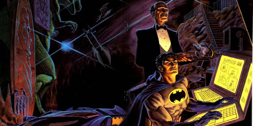 Batman Using Computer Pic How Strong Is Batman? & 9 Other Things You Didn't Know About Bruce Wayne