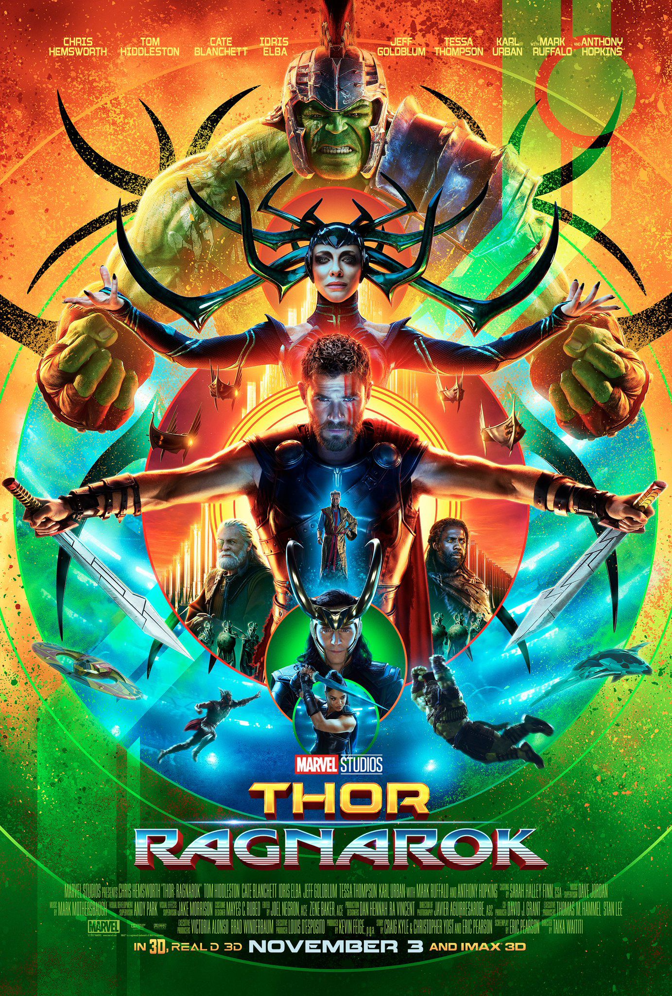 Thor: Ragnarok Poster Is Colorful & Symmetrical