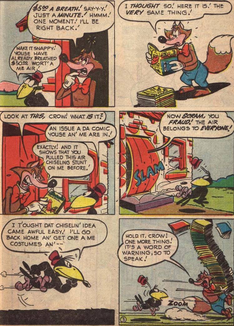 Comic Book Breaking the Fourth Wall in 1951