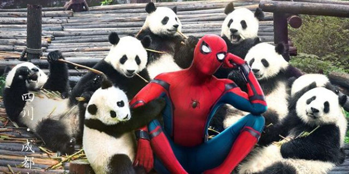 suit spider movie new man Peter Man: Send Posters Parker to Homecoming China Spider