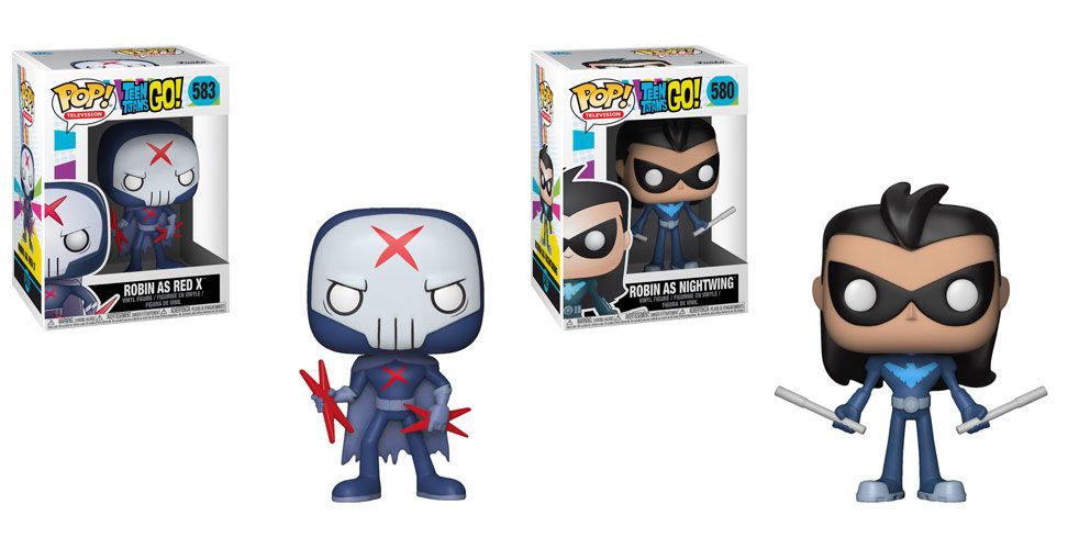 ファンコポップ　ティーンタイタンズgo レッドX レイヴン　2体セット Nightwing & Red X Teen Titans Go! Funko Pop Figures
