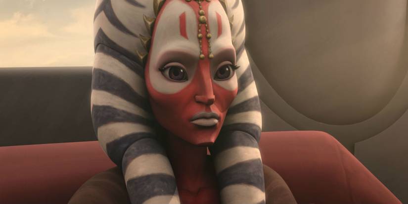 Shaak Ti sitting down in Star Wars: The Clone Wars.