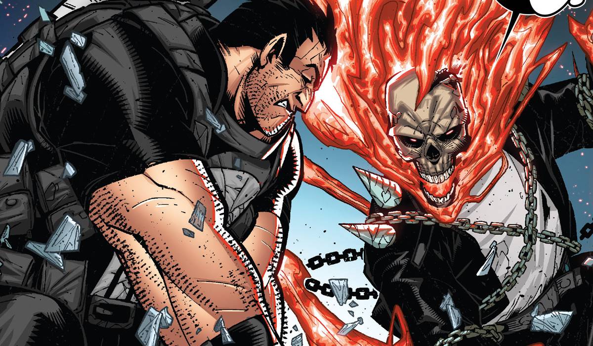 Blue Ghost Rider Vs Punisher Wolverine, Ghost Rider And The Punisher