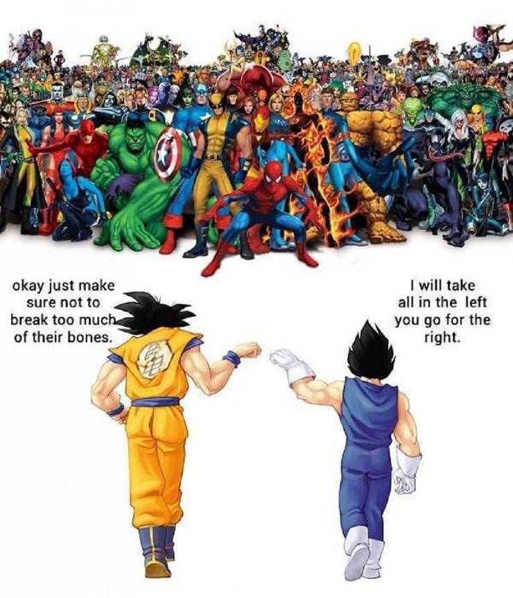 Hilarious Goku Vs Marvel Memes Cbr