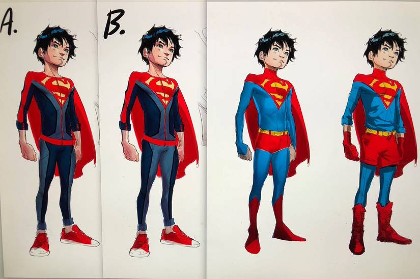 Rebirth Superboy Concept Art Homages Pre-Crisis Boy of Steel