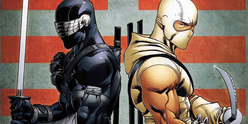 Storm Shadow with Snake-Eyes from G.I. Joe.