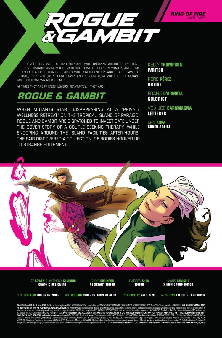Gambit Rougue PREVIEW: Rogue & Gambit #3