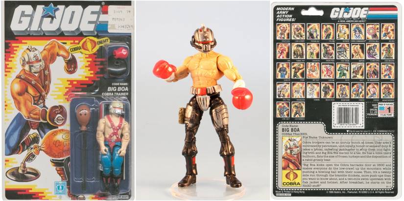 GI JOE : Figurine Tête brûlée / Big Boa V1 - 1987