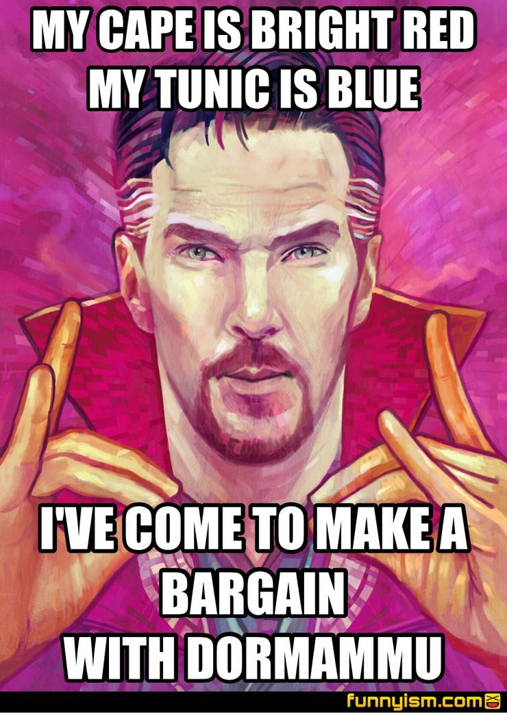 Rhyme Doctor Strange Portrait Meme