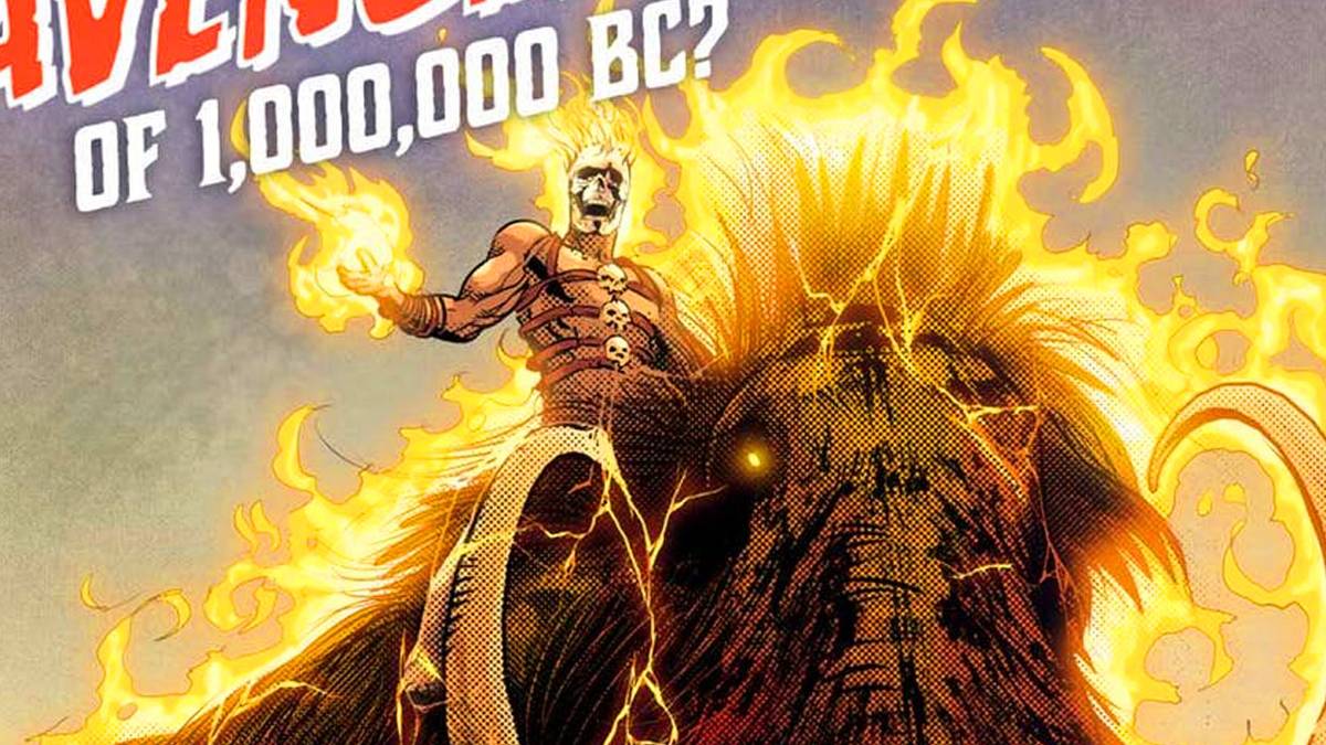 Ghost Rider of 1,000,000 BC Origin Story in Avengers #7