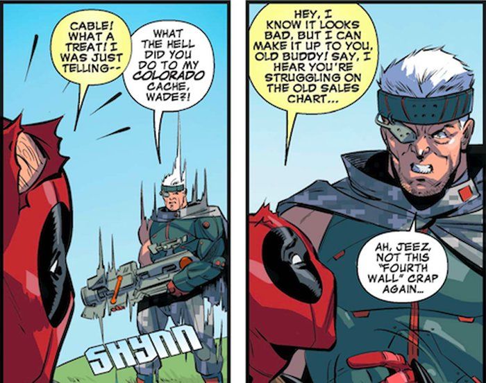 アメコミ DEADPOOL: BREAKING THE FOURTH WALL Breaking the Fourth Wall - Shirtoid