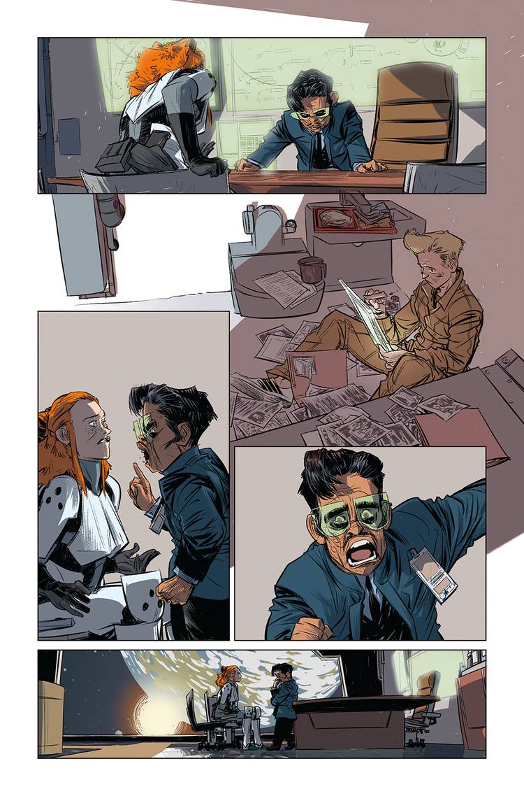 EXCLUSIVE: The Weatherman #2 Preview Art Sends Agent Cross to Space