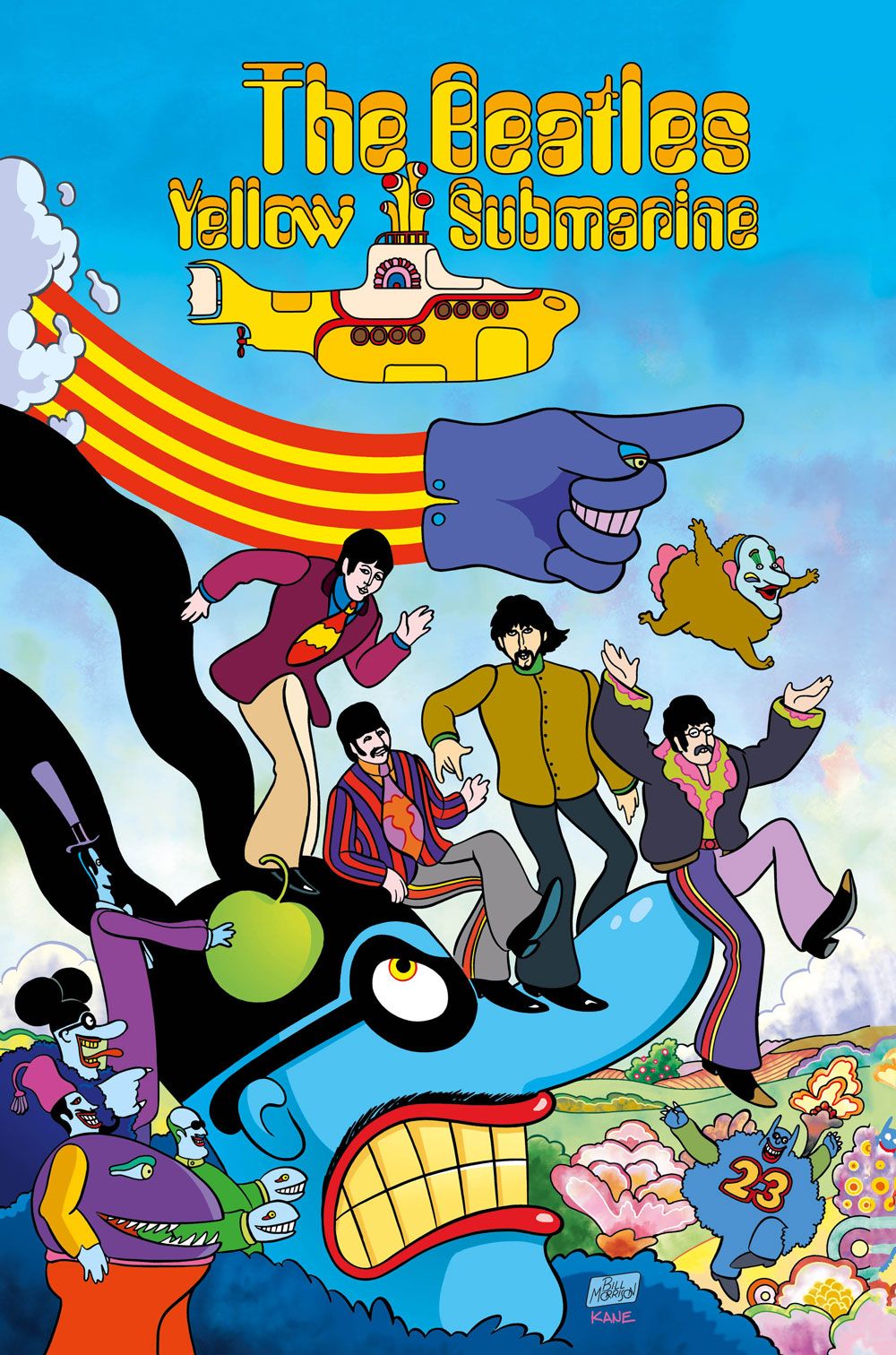 The Beatles ポスター　アビーロード　yellow submarine Yellow Submarine- Japanese Release, Original Vintage Poster