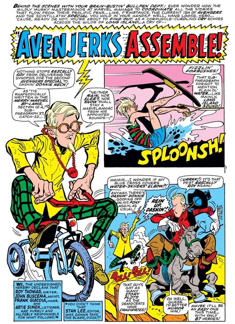 Methodous Marvel The 'Marvel Method' As Depicted in Actual Marvel Comics