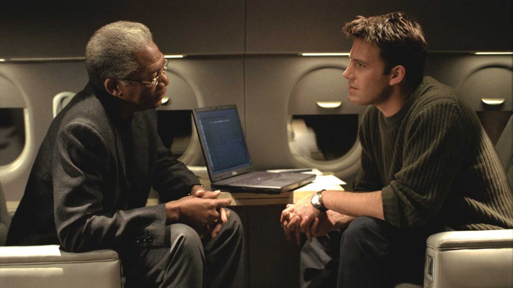 Ben Affleck and Morgan Freeman in The Sum of All Fears