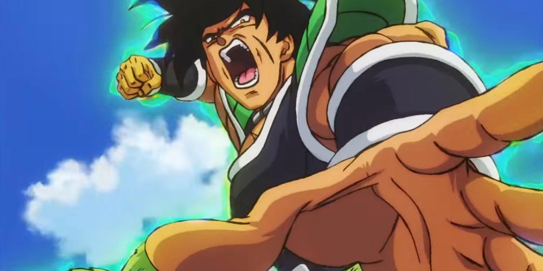 Broly dá um grande soco em Dragon Ball Super: Broly