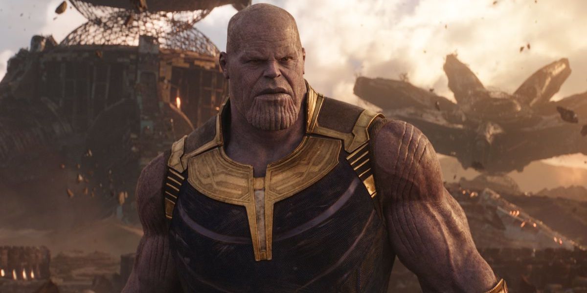 Thicc Shirtless Biker Thanos Smolders In Avengers Infinity War Movie