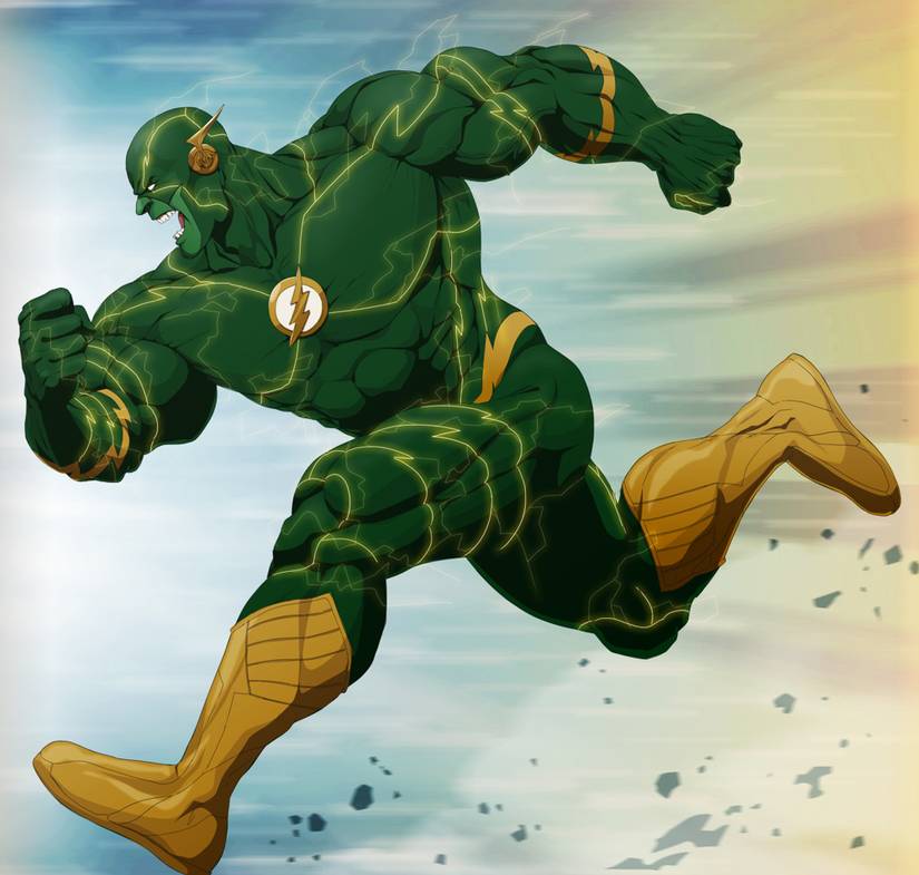 Emerald Speedster Worlds Collide: 25 Crazy Marvel And DC Fan Mashups We Wish Were Real