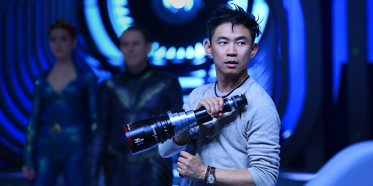 James Wan on the set of Aquaman