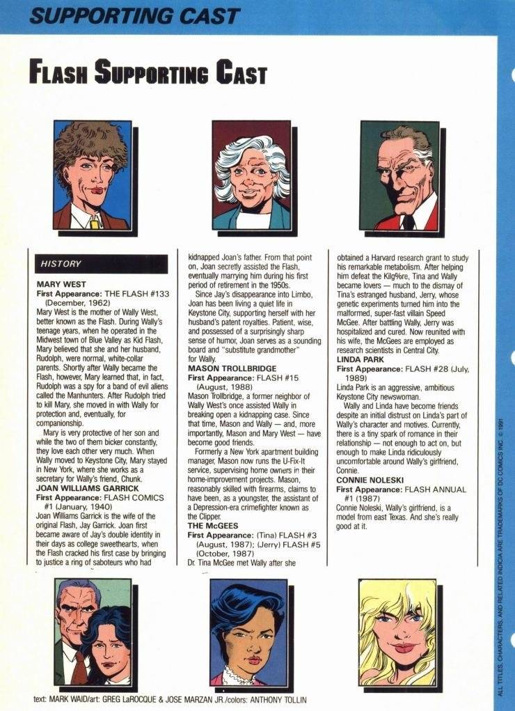 Why Did the Flash's Supporting Cast Not Carry Over to Mark Waid's Run?