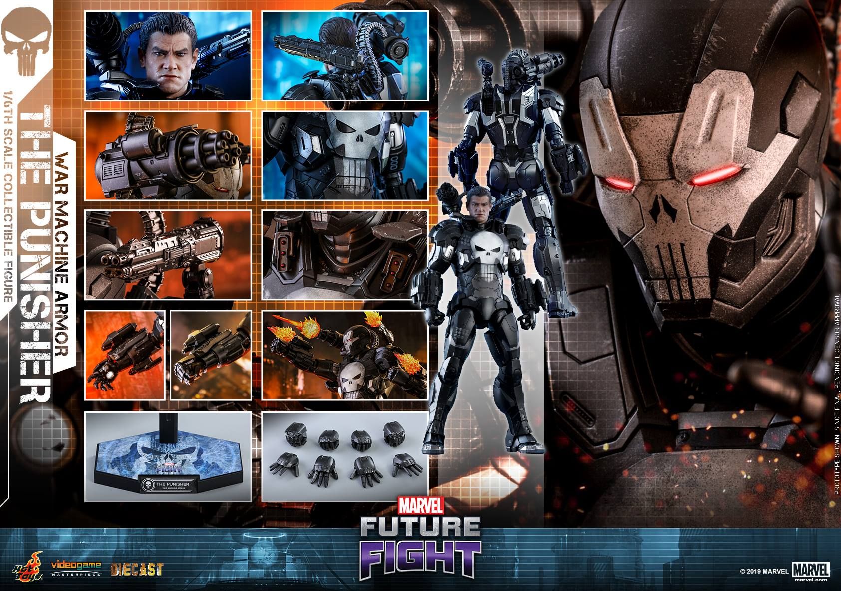 The Punisher Hot Toys Figure Features War Machine Armor