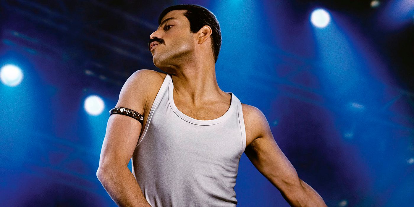 Rami Malek performs as Freddie Mercury in Bohemian Rhapsody