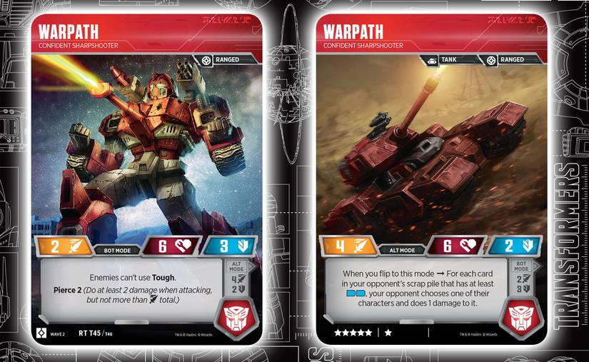 Transformers: Rise of the Combiners Card Game Reveals Warpath