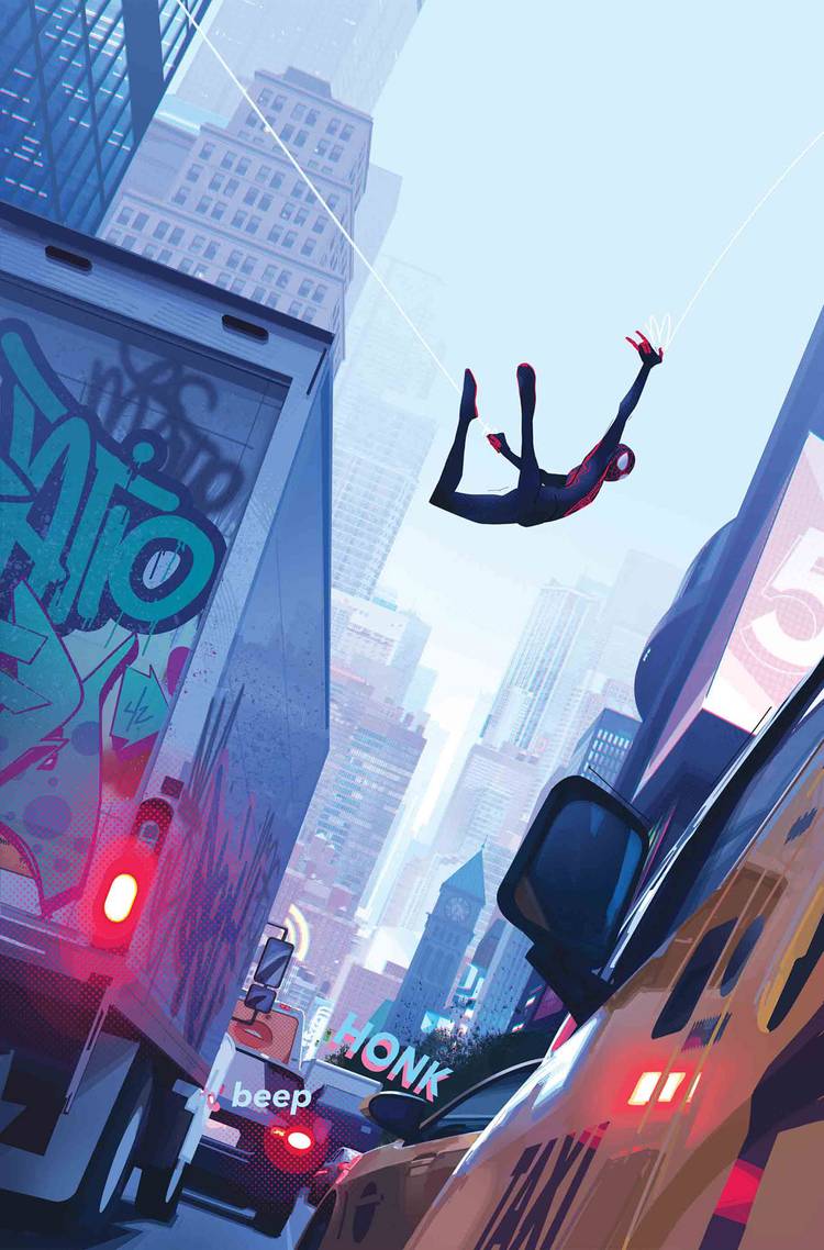 Into the Spider-Verse: Miles Morales Gets a Movie-Accurate Marvel Cover