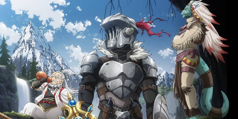 An image shows multiple characters from Goblin Slayer.