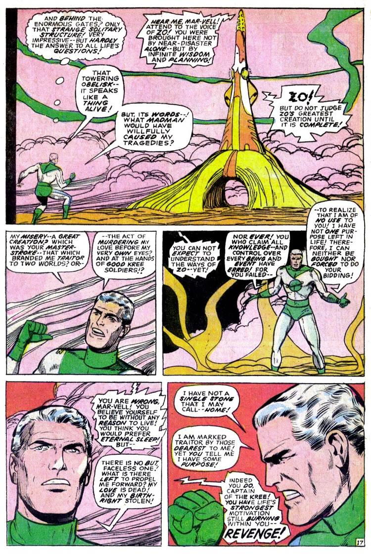 Who the Heck Was Zo, the 'God' That Gave Mar-Vell New Powers?
