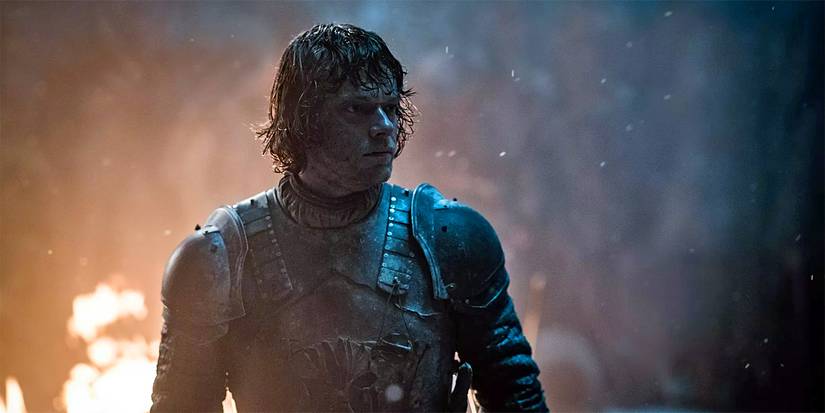 Theon Greyjoy worn out at the Battle of Winterfell in Game of Thrones.