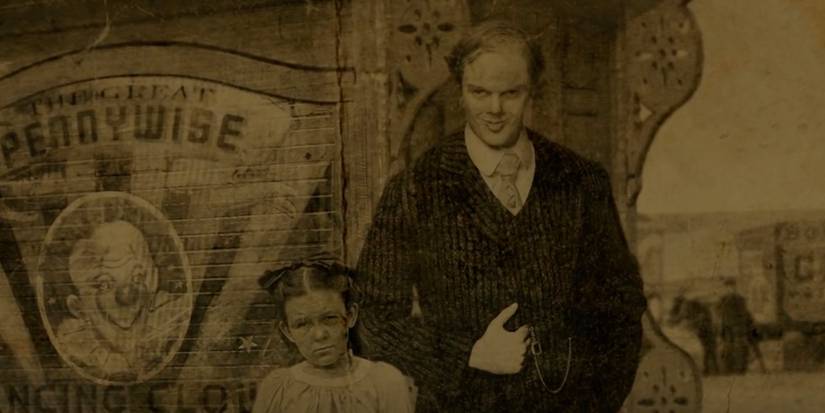 An old photo showing Pennywise