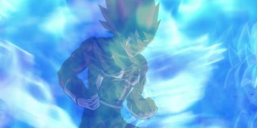 Yamoshi, the first Super Saiyan God, in Dragon Ball Super.
