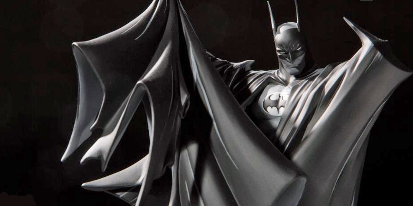 Todd McFarlane's Life-Size Batman Black & White Statue Unveiled at