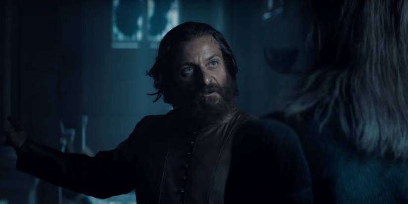 Mousesack talking to Geralt in The Witcher