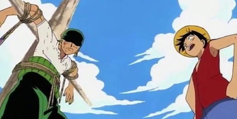 Luffy recruits Zoro - One Piece
