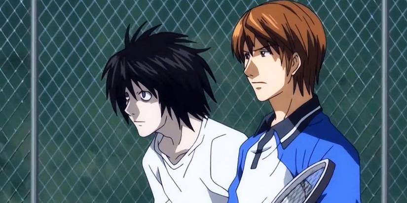 L and Light from Death Note go to play tennis.